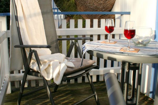 Achtern Diek Haus 6 Wohnung 6 Zingst - Balkon