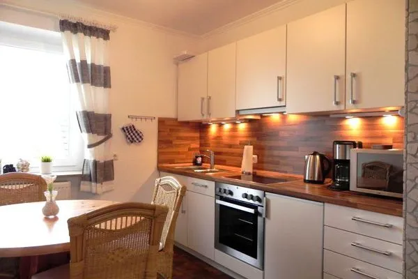 Küche in der Ferienwohnung Jessen´s Wattblick in Wittdün auf Amrum  Ferienwohnung *Jessen´s Wattblick*