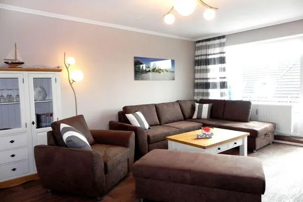 Wohnzimmer in der Ferienwohnung Jessen´s Wattblick in Wittdün auf Amrum  Ferienwohnung *Jessen´s Wattblick*