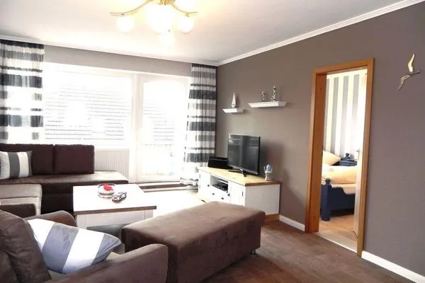 Wohnzimmer in der Ferienwohnung Jessen´s Wattblick in Wittdün auf Amrum  Ferienwohnung *Jessen´s Wattblick*