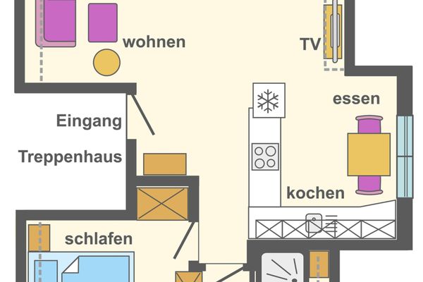  Seestraße 75 Wohnung Dachgeschoß  - Grundriss