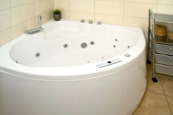 Bathroom Dänisches Ferienhaus am Salzhaff, Haus Poseidon