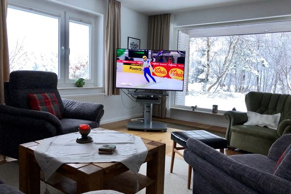  Weißes Dünenhaus mit Meerblick Dorf - 