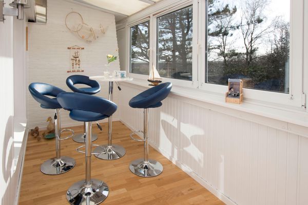  Weißes Dünenhaus mit Meerblick Dorf - 