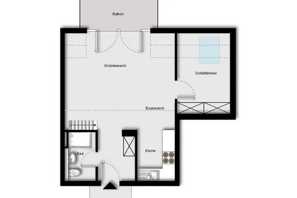 Grundriss Residenz am Strand Wohnung 1-17