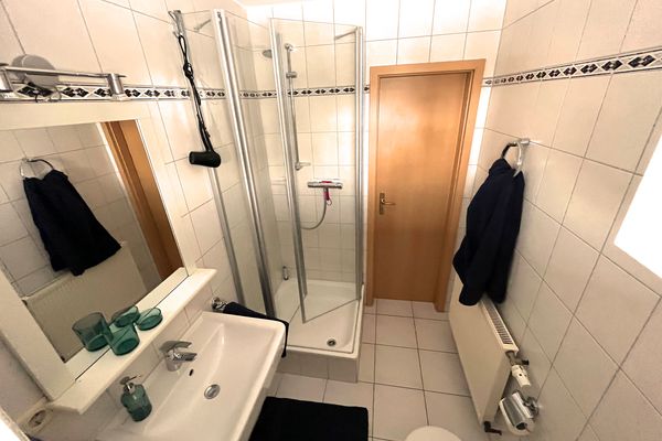 Haus Nordseebude Ure EG rechts Nordseebude Ording - Badezimmer