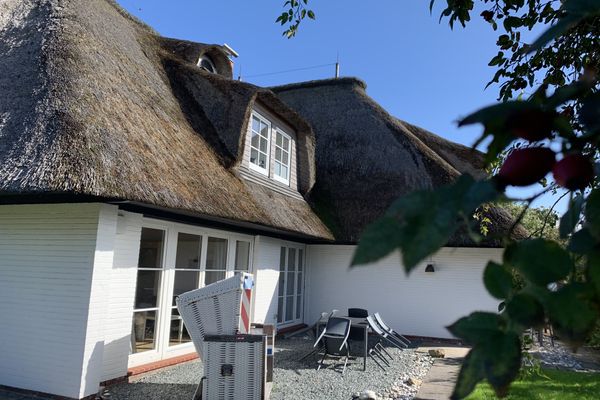 Haus Nordseebude Ure EG rechts Nordseebude Ording - Terrasse