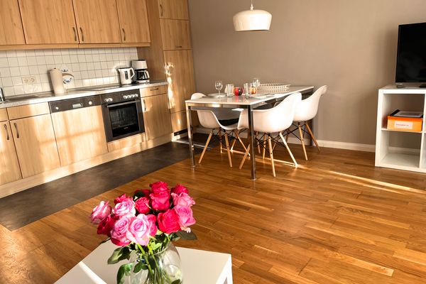 Haus Nordseebude Uli EG links Nordseebude Ording - Küche / Küchenzeile