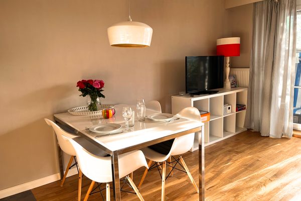 Haus Nordseebude Uli EG links Nordseebude Ording - Wohnzimmer