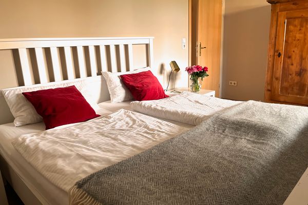 Haus Nordseebude Uli EG links Nordseebude Ording - Schlafzimmer