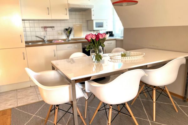 Haus Nordseebude Oli - OG links Nordseebude Ording - Küche / Küchenzeile