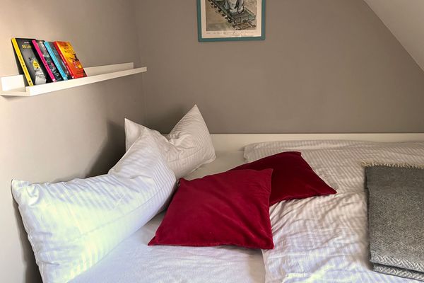 Haus Nordseebude Oli - OG links Nordseebude Ording - Schlafzimmer