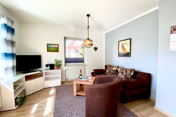  Hägerende 66 Haus Windrose Wohnung Westwind Zingst - Wohnzimmer
