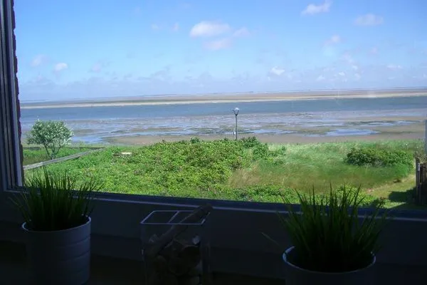 Ausblick auf das Wattenmeer von der Ferienwohnung Jessen´s Wattblick in Wittdün auf Amrum  Ferienwohnung *Jessen´s Wattblick*