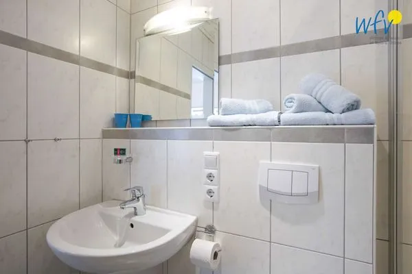 Badezimmer Villa van Harten Ferienwohnung Kaptain
