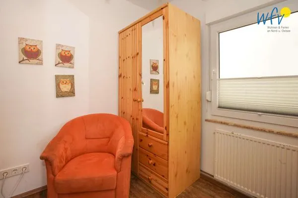 Schlafzimmer Villa van Harten Ferienwohnung Kaptain
