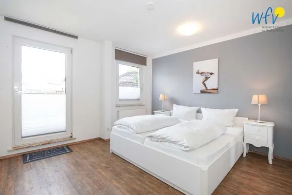 Schlafzimmer Villa van Harten Ferienwohnung Kaptain