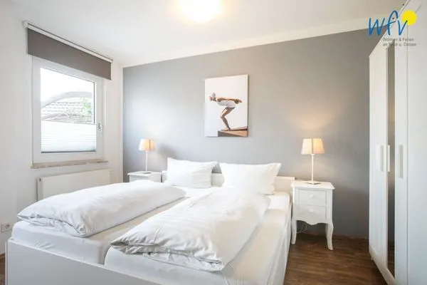 Schlafzimmer Villa van Harten Ferienwohnung Kaptain