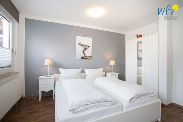 Schlafzimmer Villa van Harten Ferienwohnung Kaptain