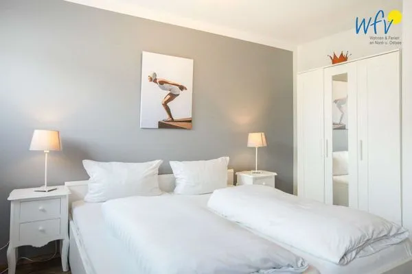 Schlafzimmer Villa van Harten Ferienwohnung Kaptain