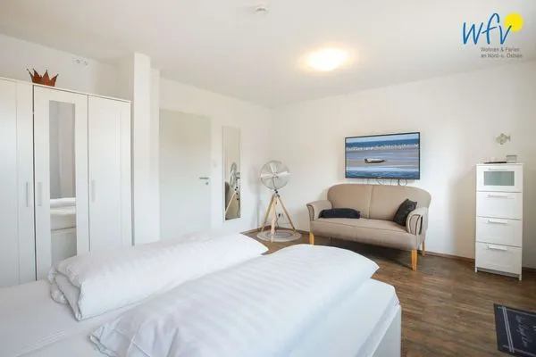 Schlafzimmer Villa van Harten Ferienwohnung Kaptain