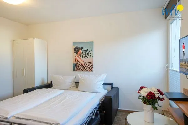 Schlafzimmer Villa van Harten Ferienwohnung Leekant