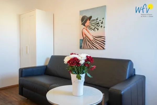 Wohnzimmer Villa van Harten Ferienwohnung Leekant
