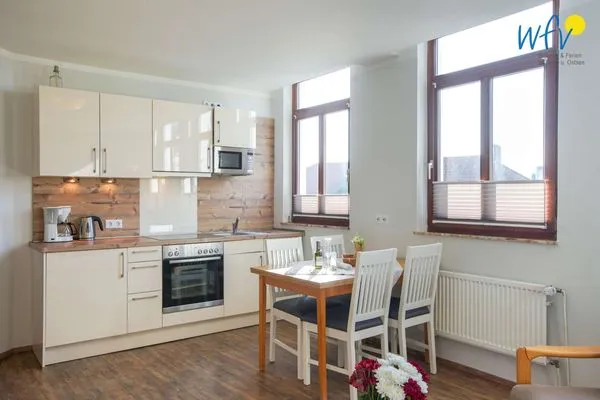 Küche / Küchenzeile Villa van Harten Ferienwohnung Bootsmann