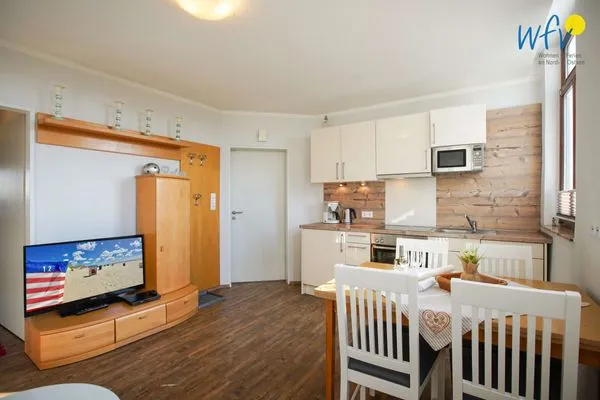 Wohnzimmer Villa van Harten Ferienwohnung Bootsmann