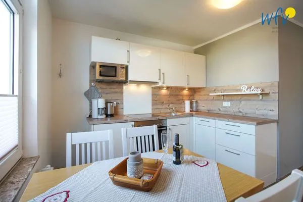 Küche / Küchenzeile Villa van Harten Ferienwohnung Stüürmann