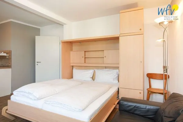 Schlafmöglichkeiten im Wohnzimmer Villa van Harten Ferienwohnung Stüürmann