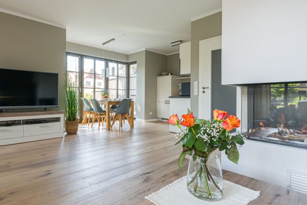 Zur Heiderose Haus 8 Villa Pebble Zingst - Wohnzimmer