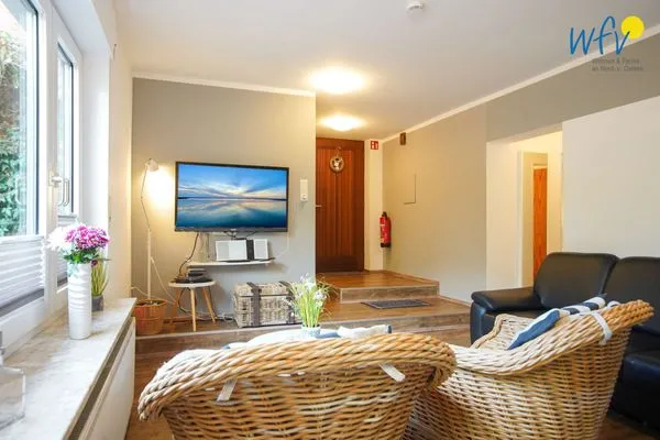 Wohnzimmer Villa van Harten Ferienwohnung "Dollart-Prinzessin"