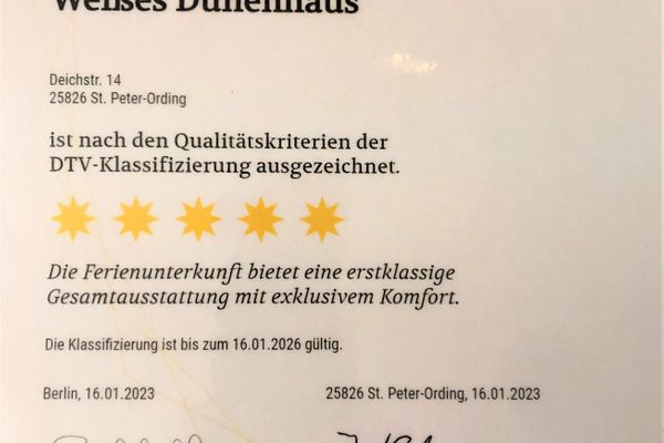  Weißes Dünenhaus mit Meerblick Dorf - 