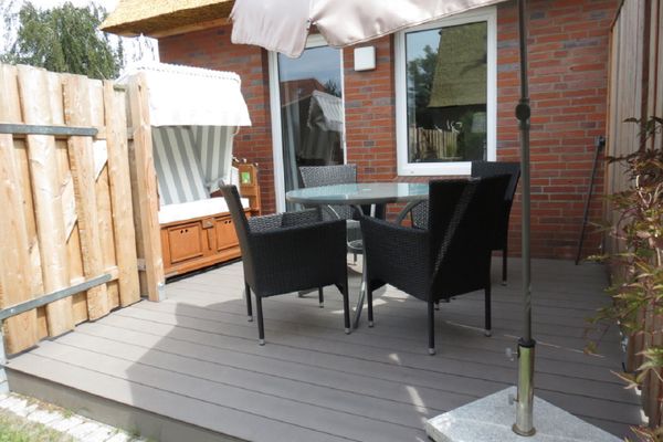 Ferienhaus Anlage Ostland17 Dünenlöper/ Nr. 17 a Dorf - Terrasse