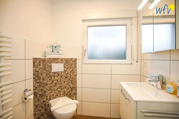 Badezimmer Ferienhaus Seehundje Ferienwohnung 21