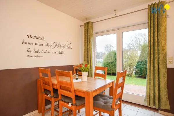 Essbereich Ferienhaus Seehundje Ferienwohnung 21