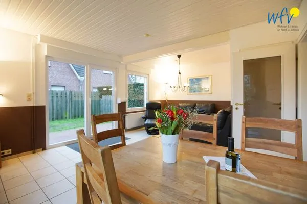Wohnzimmer Ferienhaus Seehundje Ferienwohnung 21