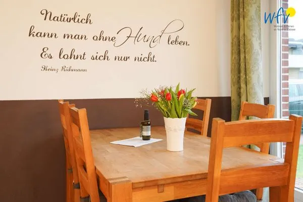 Essbereich Ferienhaus Seehundje Ferienwohnung 21