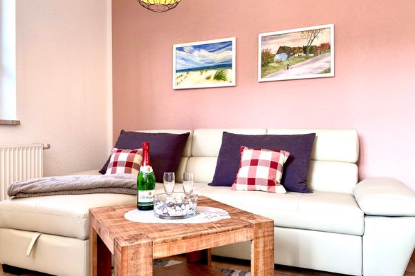  Hägerende 66a Haus Ankerplatz Wohnung Bootsdeck Zingst - Wohnzimmer