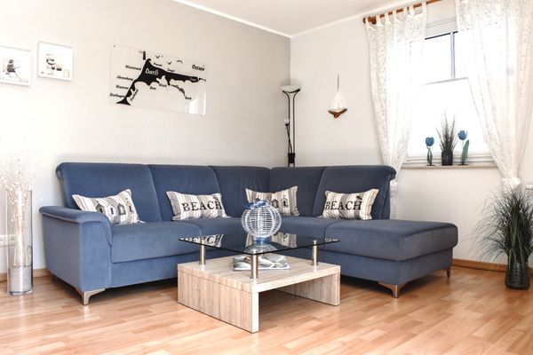  Fritz-Reuter-Straße 4 Wohnung de Strandläufer Zingst - Wohnzimmer