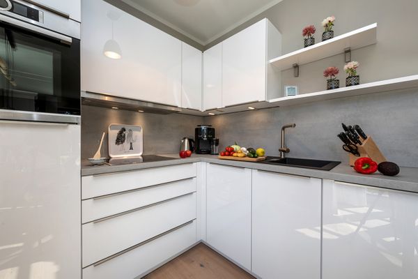 Zur Heiderose Haus 10 Kleine Flucht  - Küche / Küchenzeile