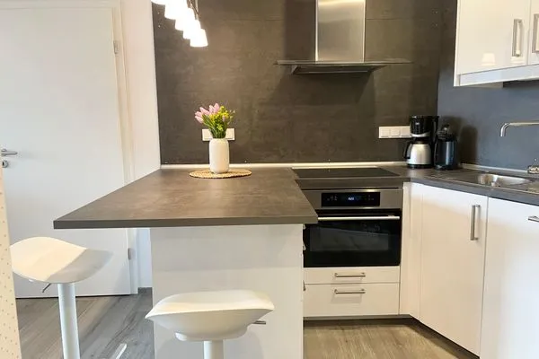 Meeresbrandung FeWo 37 Duhnen - Küche / Küchenzeile