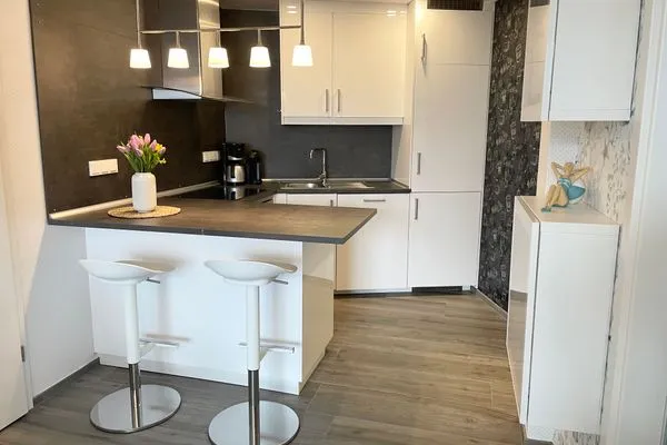 Meeresbrandung FeWo 37 Duhnen - Küche / Küchenzeile