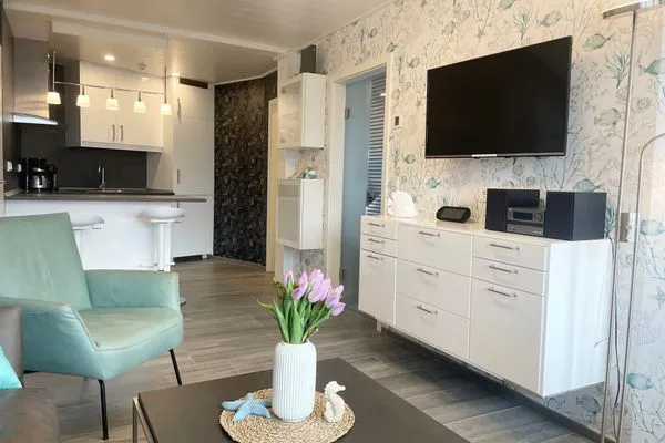 Meeresbrandung FeWo 37 Duhnen - Wohnzimmer