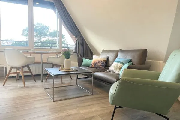 Meeresbrandung FeWo 37 Duhnen - Wohnzimmer