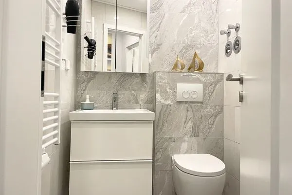 Meeresbrandung FeWo 37 Duhnen - Badezimmer