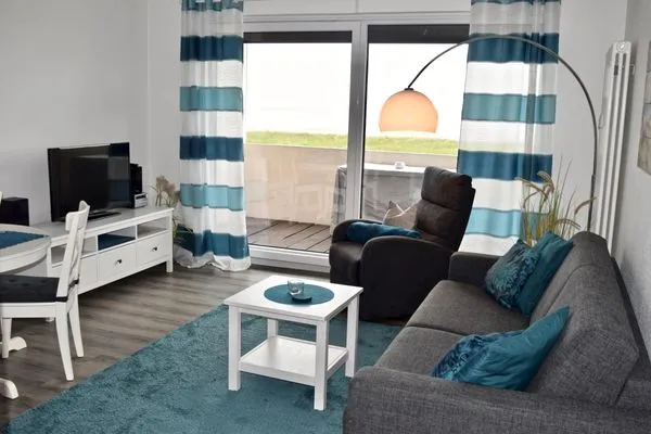 Haus am Sahlenburger Strand FeWo 4 Sahlenburg - Wohnzimmer