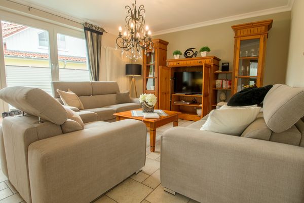  Hafenstraße 26 Wohnung Lütt'n Tohuus Zingst - Wohnzimmer