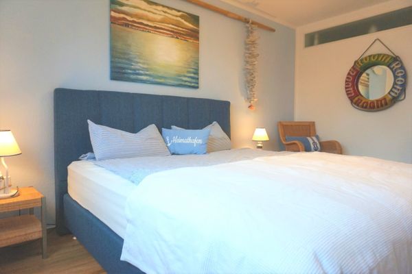  Hafenstrasse 22 Wohnung HafenSonne Zingst - Schlafzimmer